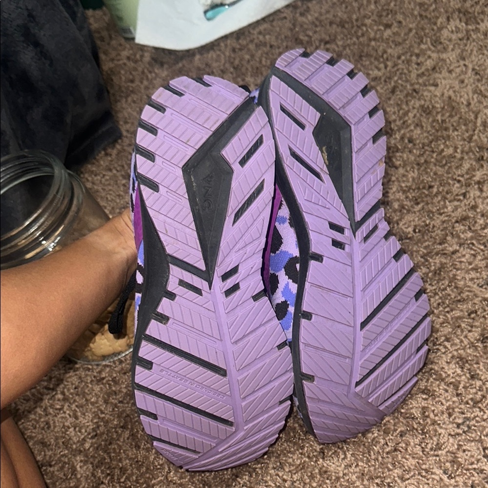 Brooks revel 5.0 Women's Purple Leopard Running Walking Athletic Shoes - Picture 4 of 6
